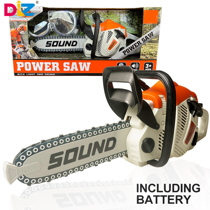 Gardening Tools For 8 Year Olds - Toy Chainsaw with Goggles Children Electric