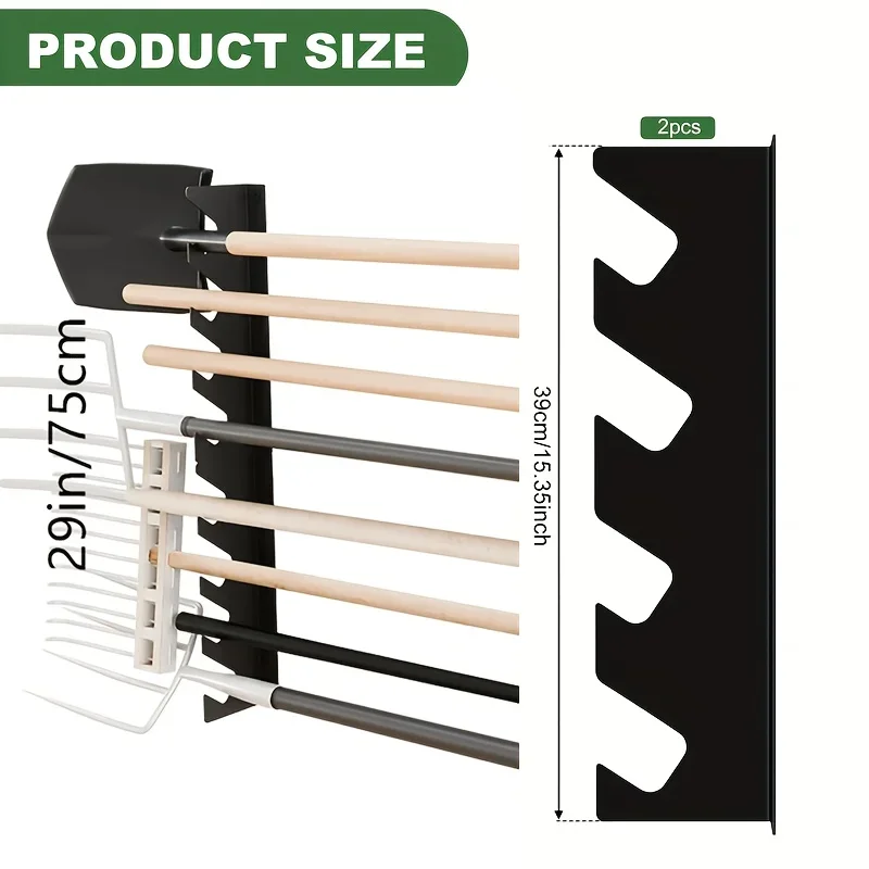 Gardening Tools Rack - Heavy Duty Metal Garden Tool Holder