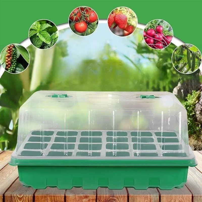 Propagation Tray Dome - 1/5-Piece Seedling Tray Kit - 24