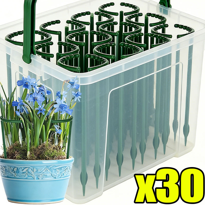 Gardening Tools Range - 30-1PCS Plastic Plant Support Semicircle Pile