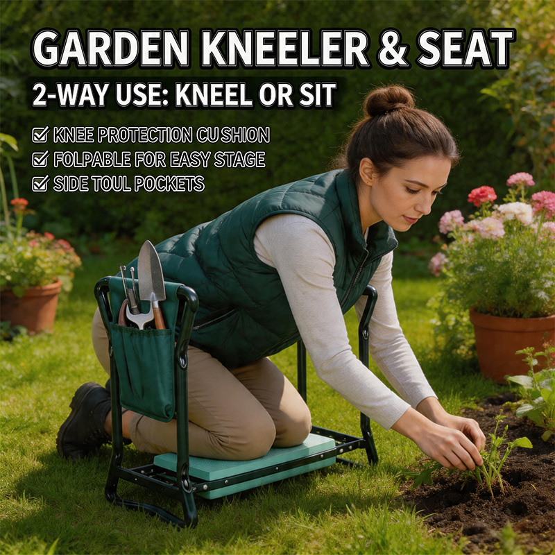 Garden Kneeling Pad - Garden Kneeler Folding Garden Seat with