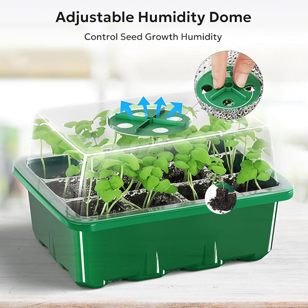Propagation Tray Dome - 10pcs/set Seedling Trays Seed Starter Kit