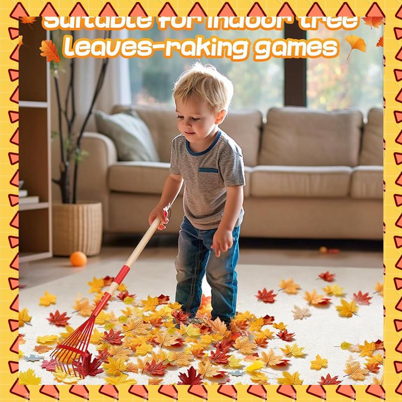 Gardening Tools For 3 Year Old - A008 Children's Rake With Hardwood Handle