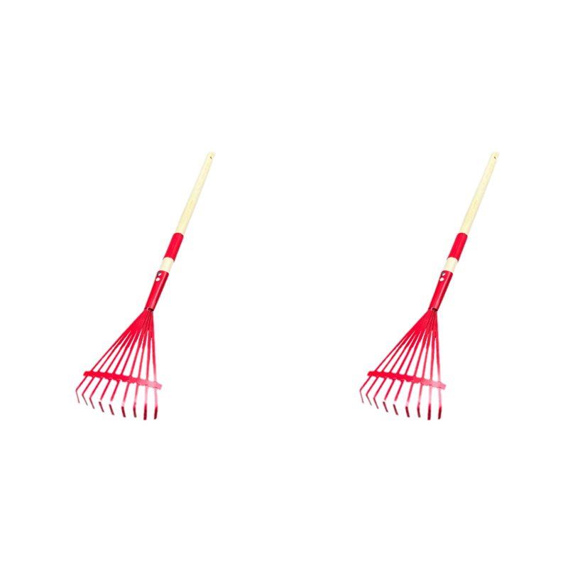 Gardening Tools For 3 Year Old - A84X-2X Children's Rake With Hardwood Handle