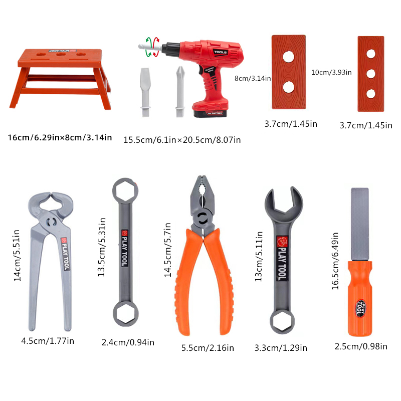 38pcs/39PCS/42PCS Toy Tool Box - Gardening Tools For 3 Year Old review and price