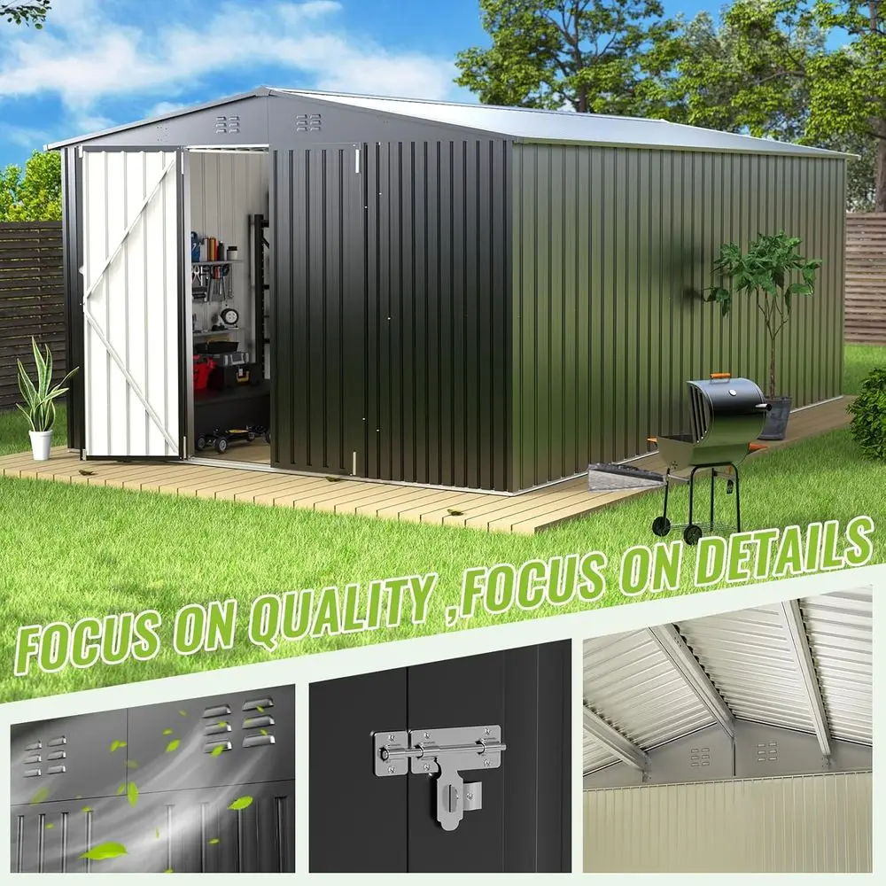 Durable Metal Outdoor Storage  - Gardening Tools In review and price