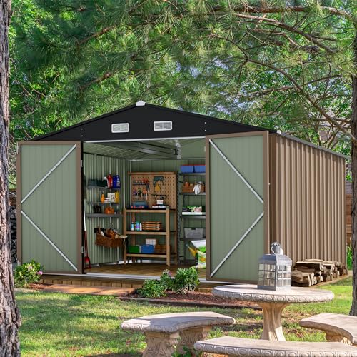 10x10 FT Outdoor Storage Shed, - Gardening Tools In review and price