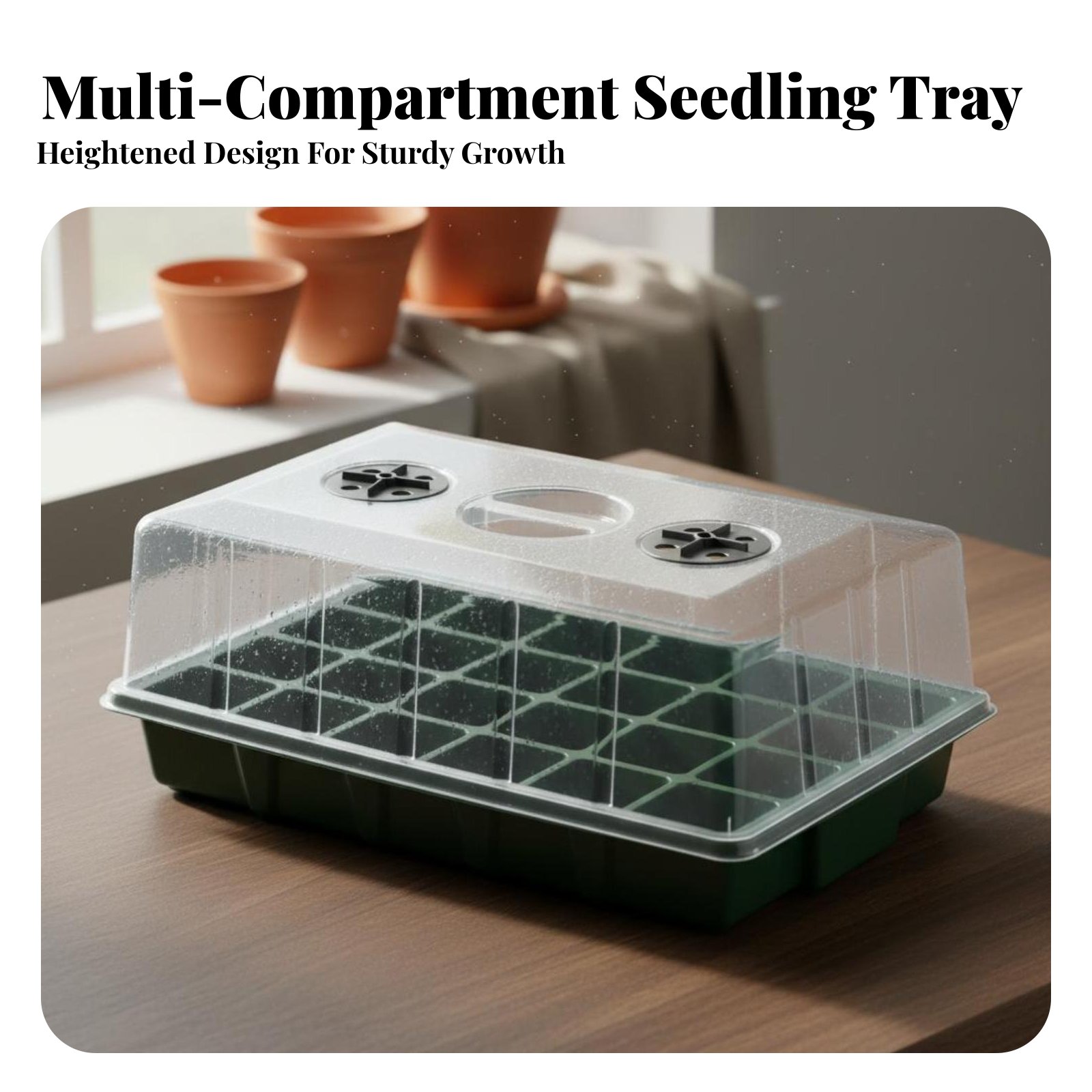 24 Compartment Nursery Tray Tr - Propagation Tray Dome review and price