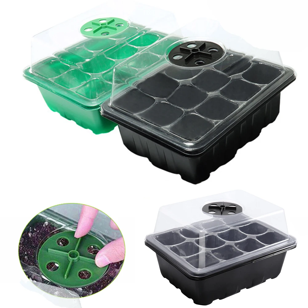 12 Holes Seed Starter Tray wit - Propagation Tray Dome review and price