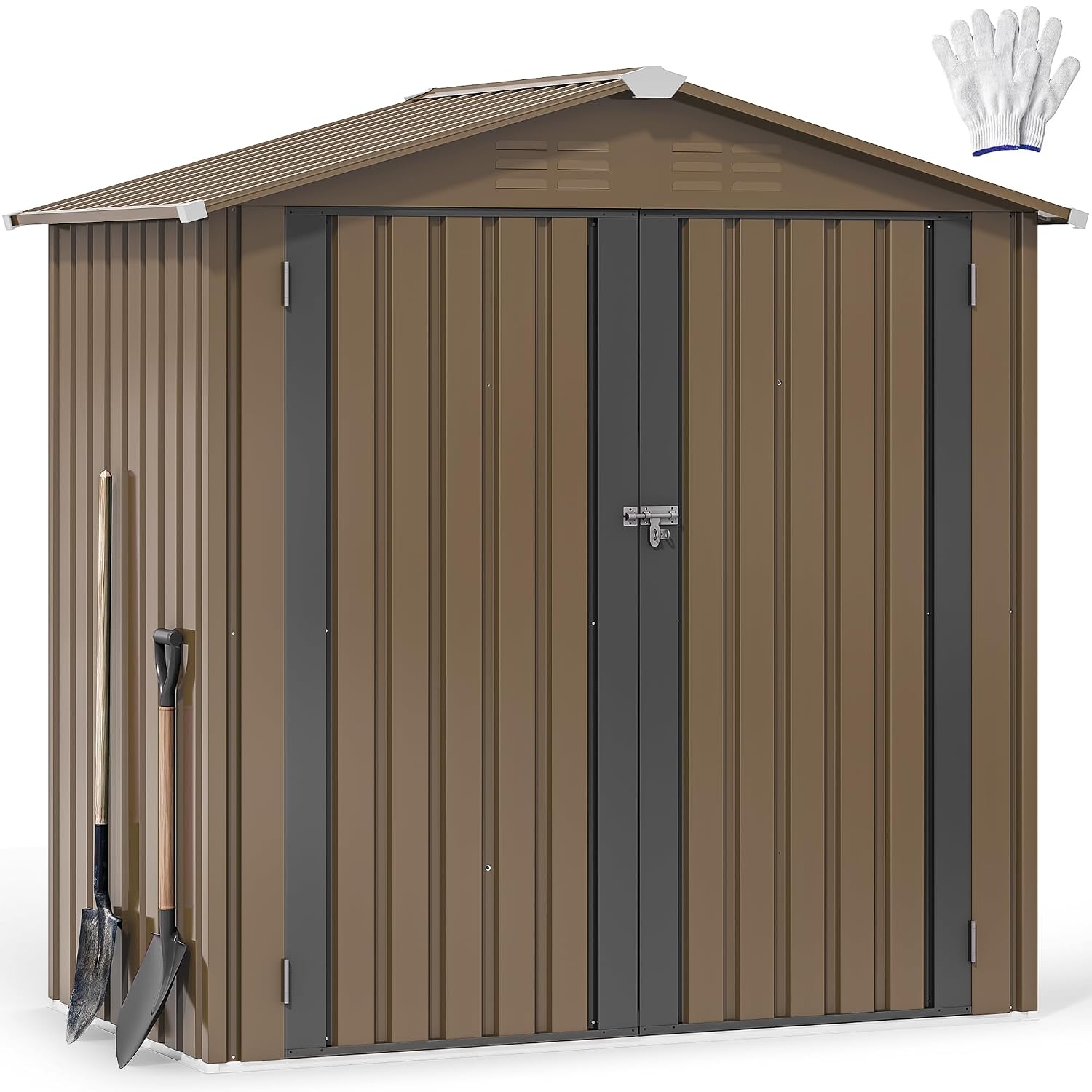6x4ft Metal Outdoor Storage Sh - Gardening Tools In review and price