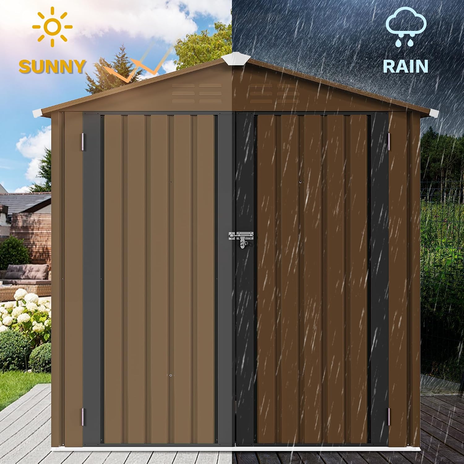 6x4ft Metal Outdoor Storage Sh - Gardening Tools In review and price