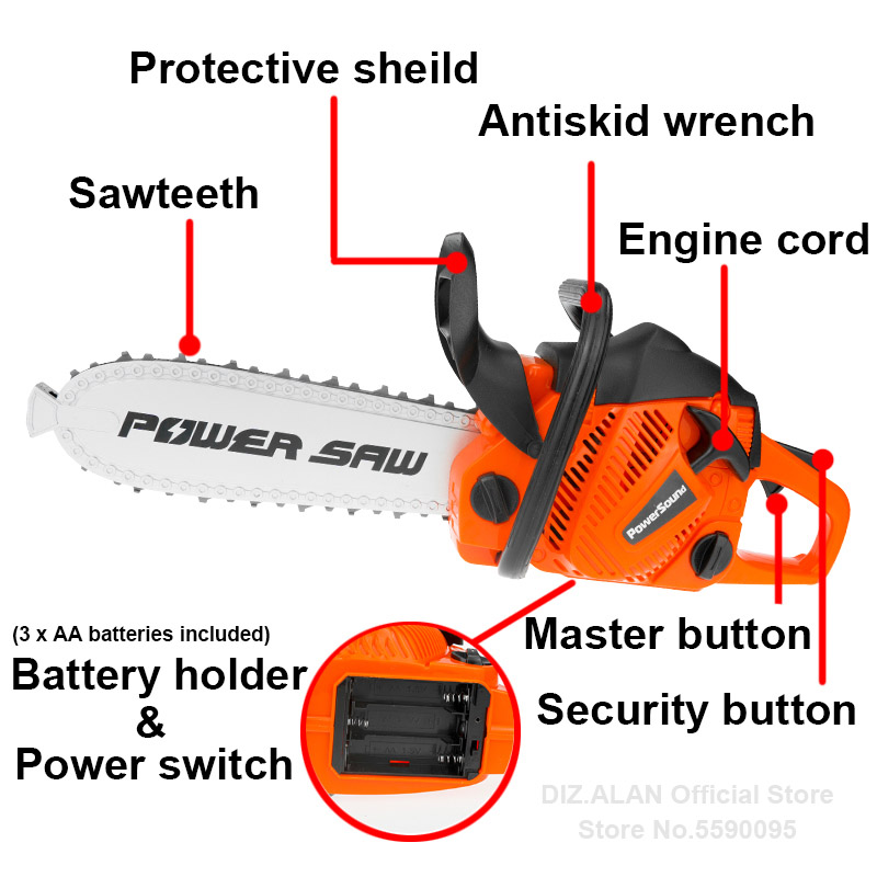 Electric Toy Chainsaw Kids Toy - Gardening Tools For 8 Year Olds review and price
