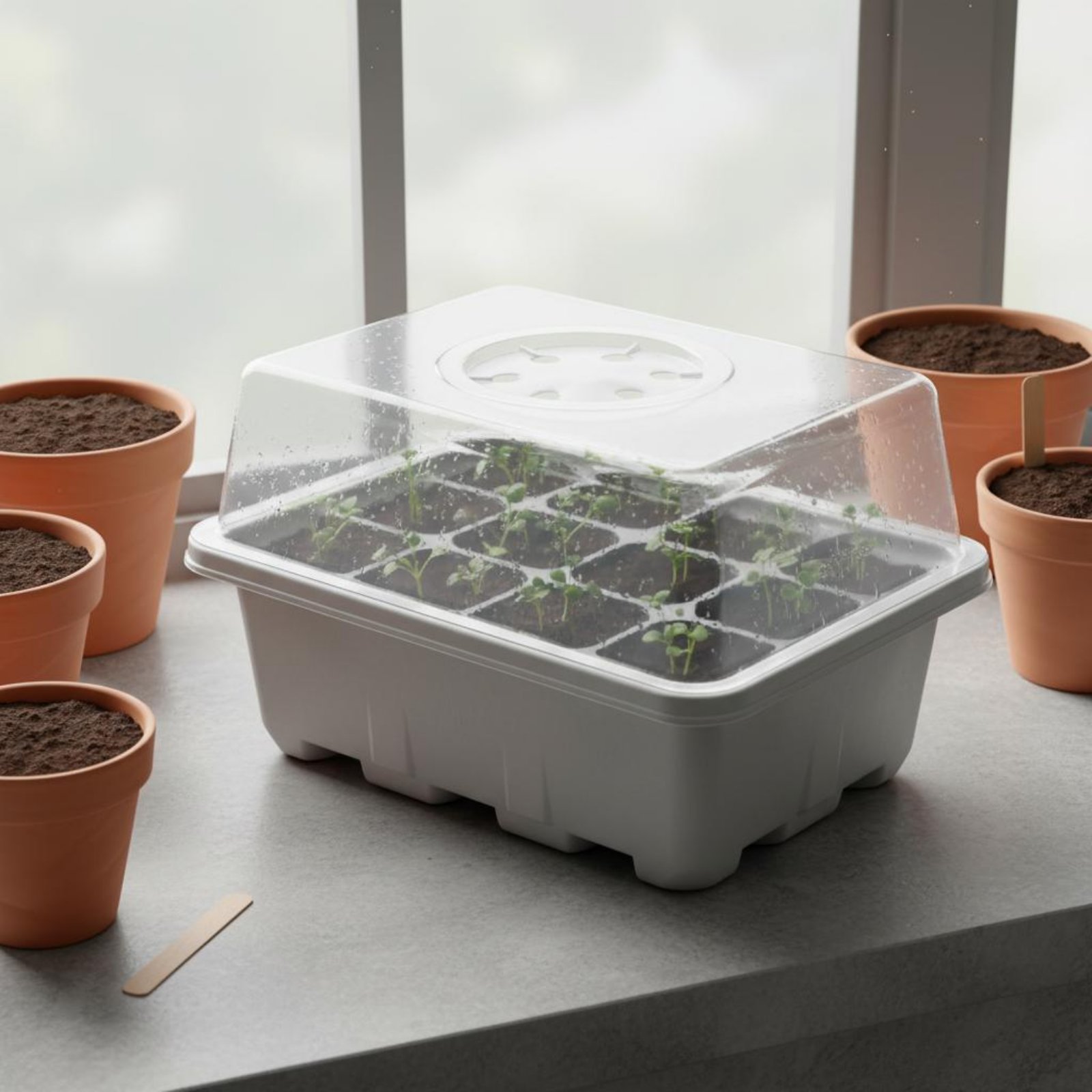 12 Compartment Seed Starting T - Propagation Tray Dome review and price