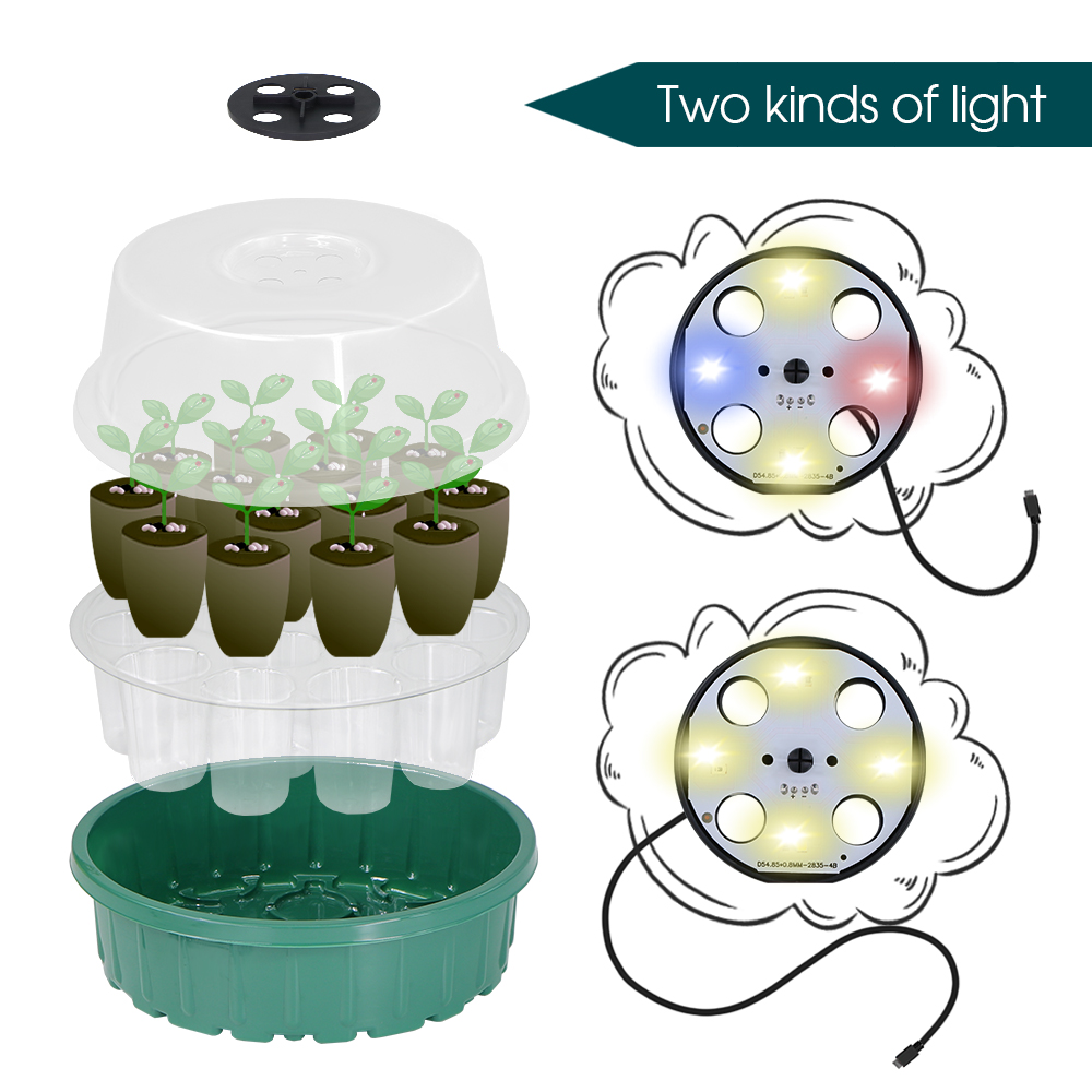 Round Seed Starter Tray with F - Propagation Tray Dome review and price
