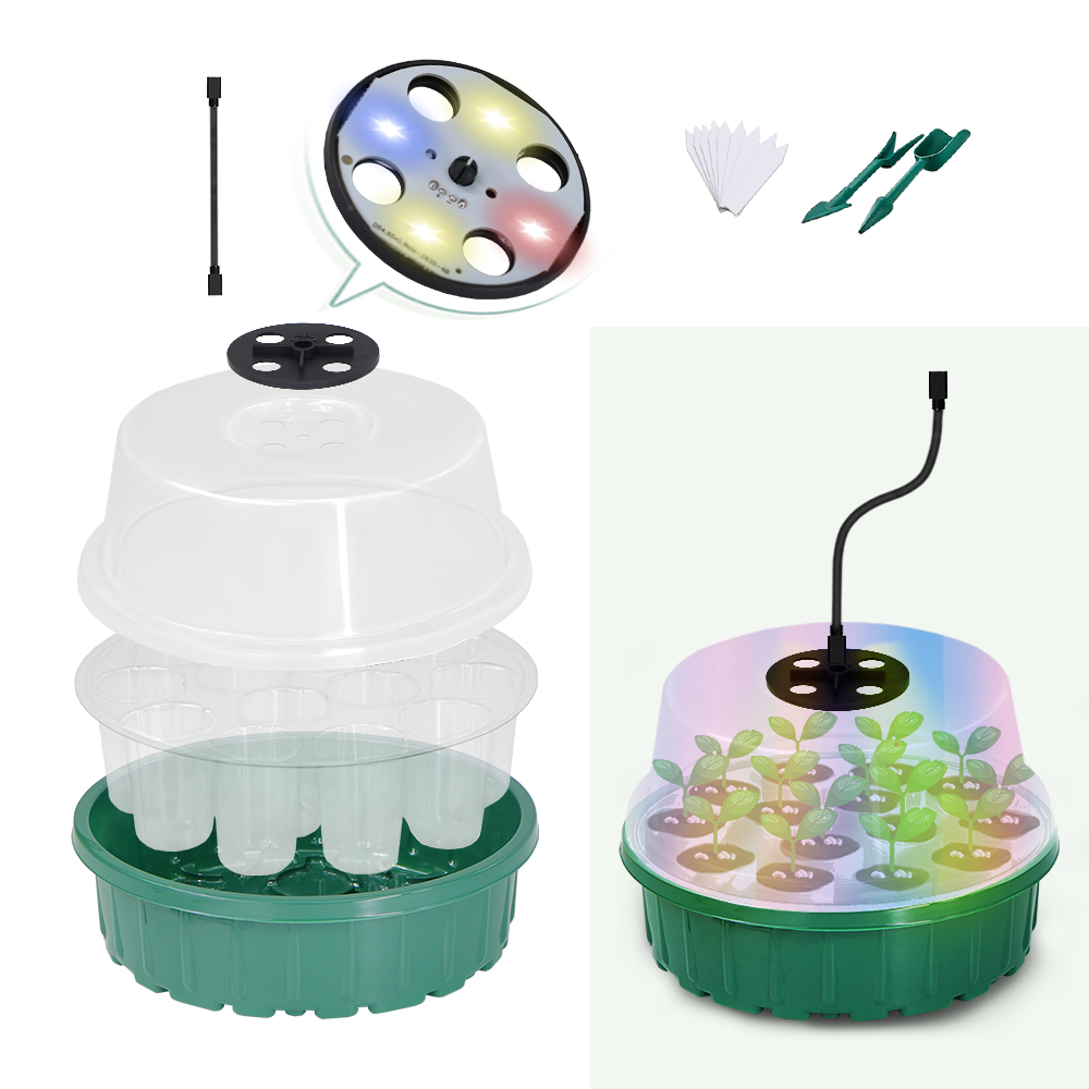 Round Seed Starter Tray with F - Propagation Tray Dome review and price