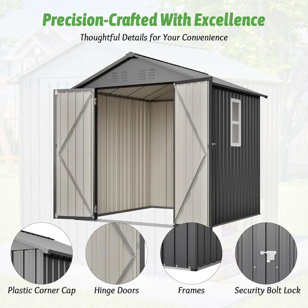 6x6 Galvanized Steel Outdoor S - Gardening Tools In review and price