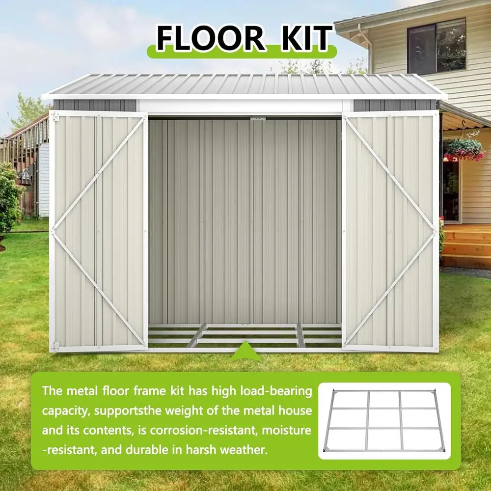 8ft x 6ft Outdoor Metal Storag - Gardening Tools In review and price