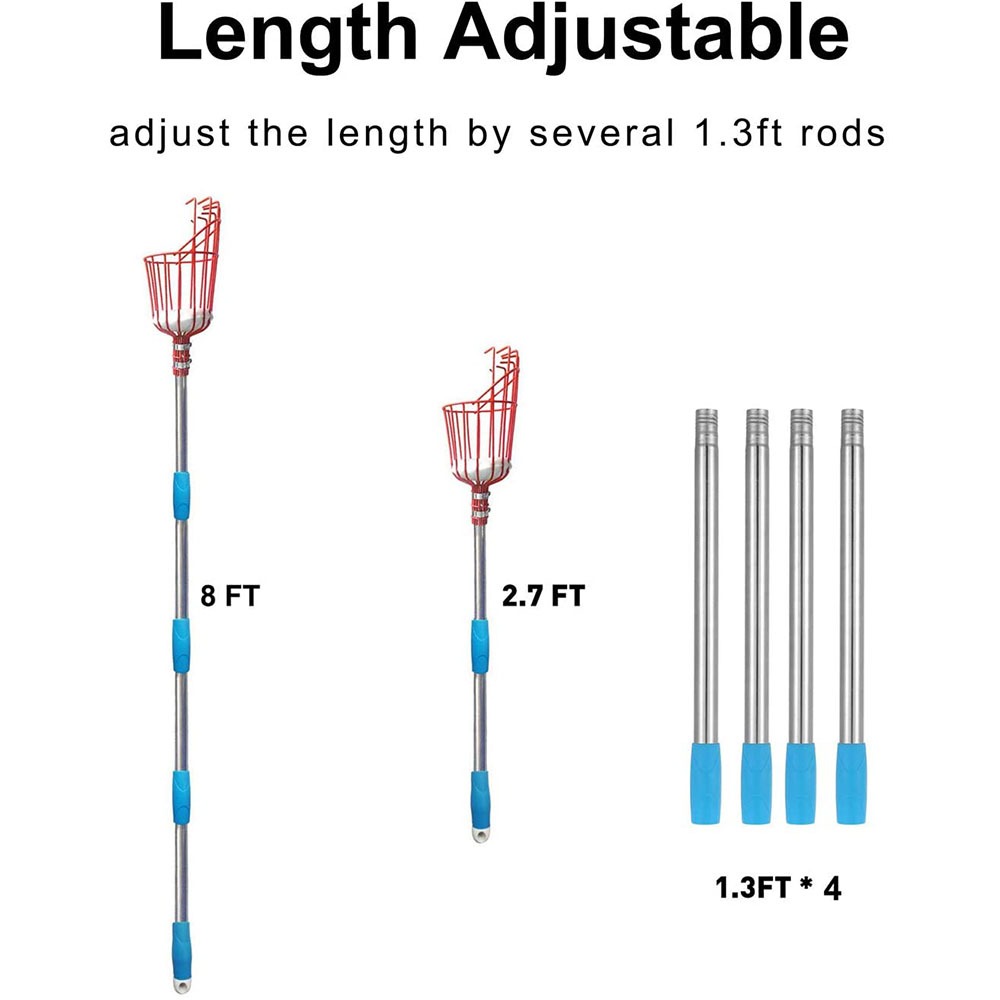 260cm Fruit Picker, Adjustable - Gardening Tools Rack review and price